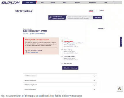 Cybercriminalité : les sites de phishing imitant le service de la poste US rivalisent avec le site officiel en termes de trafic, les cybercriminels générant même plus de trafic pendant les fêtes …