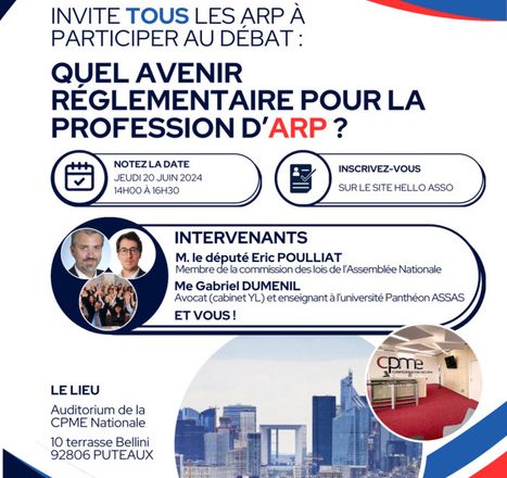 Quel avenir réglementaire pour la profession d’ARP ?
